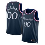 Maillot NBA Philadelphia 76ers Personnalisable Nike 2025-26 City Edition Navy Swingman - Homme